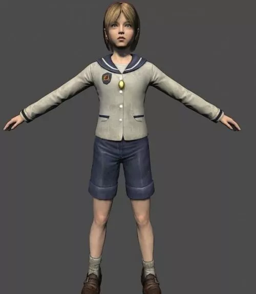 Sherry Birkin Character Free 3d Model Fbx Open3dmodel 5560