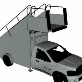 Lavatory Truck 3d model