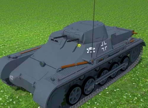 Pzkpfw Ib Light Tank 3d model Pzkpfw Ib Light Tank 3d model