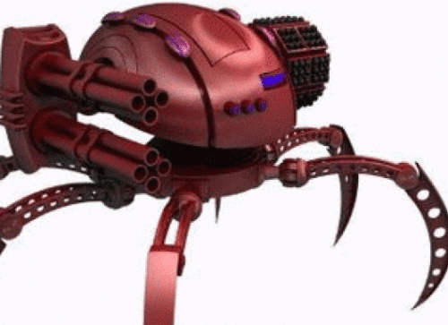 Robot Spider Weapon 3d model Robot Spider Weapon 3d model