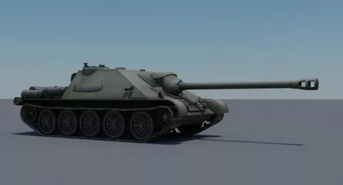 Su-122 Tank 3d model Su-122 Tank 3d model