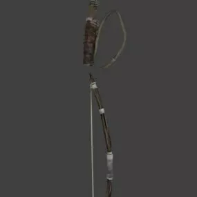 Bow Quiver Arrow Weapon 3d model