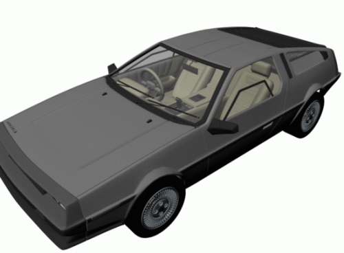 Delorean Dmc Car 3d model Delorean Dmc Car 3d model