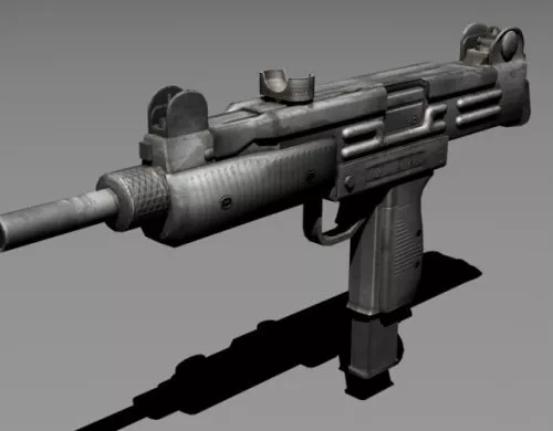 Uzi Submachine Gun 3d model Uzi Submachine Gun 3d model