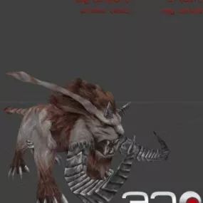 Veteran Sabretooth Cougar Monster 3d model