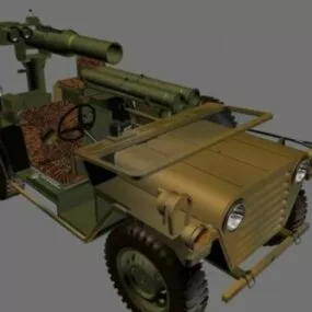 Jeep M15a 3d model