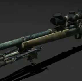 M24 Sniper Gun 3d model