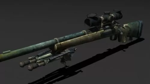 M24 Sniper Gun 3d model M24 Sniper Gun 3d model