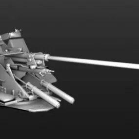 Flak 37 Weapon 3d model