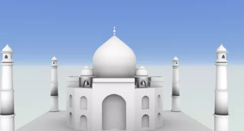 Golden Temple Architecture 3d model