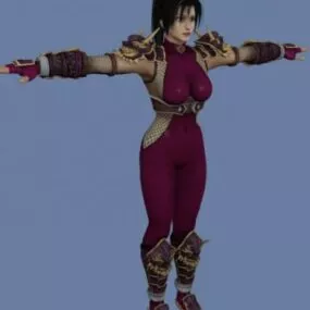 Taki Female Character 3d model