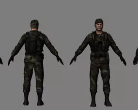 Soldier 3d model
