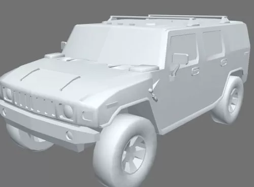 Hummer Humvee Car 3d model