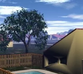 Modern House Complex 3d model