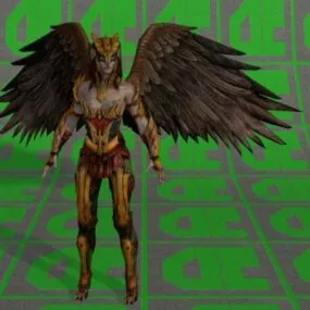 Hawkgirl 3d model
