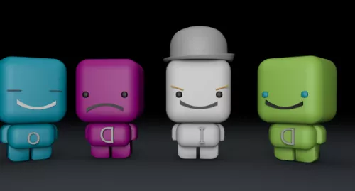 Cute Cartoon Character 3d model Cute Cartoon Character 3d model