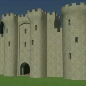 Castle Building 3d model