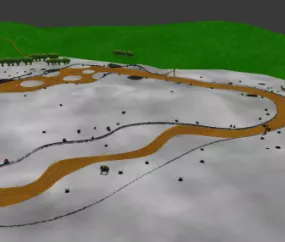 Moo Moo Meadows Scene 3d model