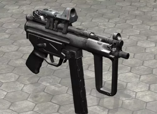 MP5k Gun 3d model MP5k Gun 3d model