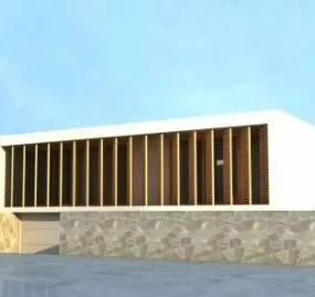 Modern House Building 3d model