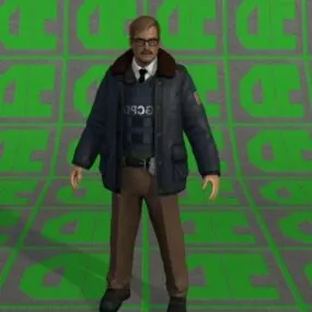 Captain James Gordon 3d model