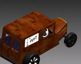 33 Willis Panel Truck 3d model