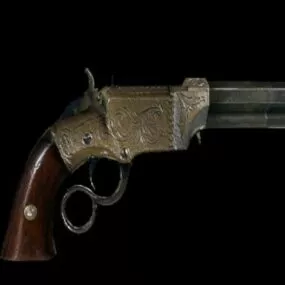 Volcanic Pistol Gun  Free 3d model