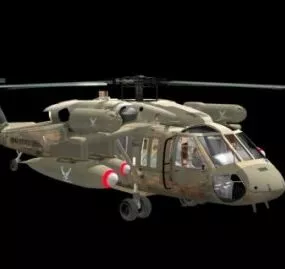 Chopper Helicopter 3d model
