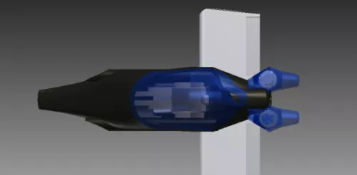 One Man Stealth Sub 3d model One Man Stealth Sub 3d model