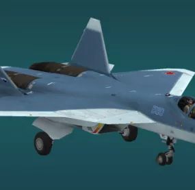 T-50 PAK Aircraft 3d model