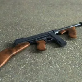 Thompson Submachine Gun 3d model