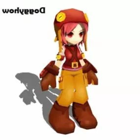 Elesis Travelers Character 3d model