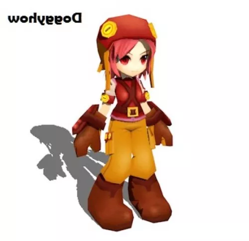 Elesis Travelers Character 3d model Elesis Travelers Character 3d model