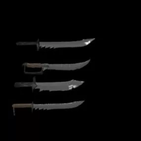 Katana Set 3d model
