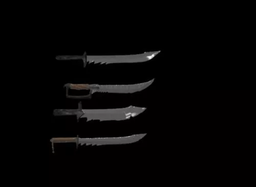 Katana Set 3d model Katana Set 3d model