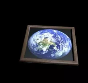 Wooden Image Frame 3d model
