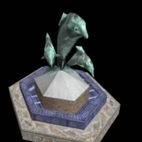 Dolphin Font 3d model