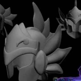 Saint Seiya Peixes Elmo 3d model