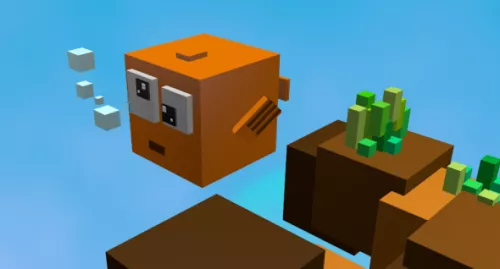Pixel Fish 3d model Pixel Fish 3d model
