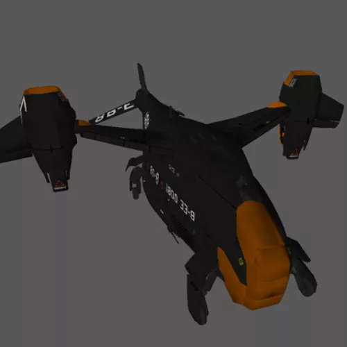 Vtol BEE Space Craft 3d model Vtol BEE Space Craft 3d model
