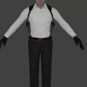 Agent 47 3d model