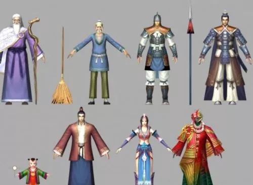 Game Characters 3d model Game Characters 3d model