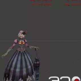 Vampir Lady Monster 3d model