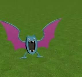 Golbat Pokemon Character 3d model
