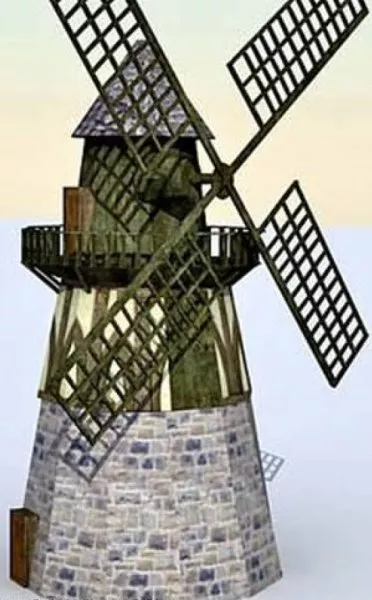 Dutch Windmill 3d model
