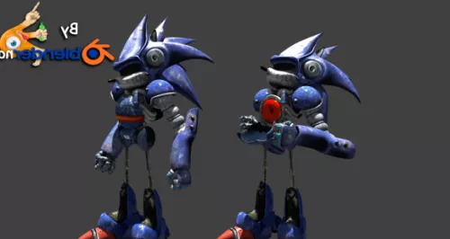 Mecha Sonic 3d model Mecha Sonic 3d model