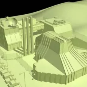 Factory Complex Building 3d model
