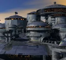 Nubian Complex Buildings 3d model