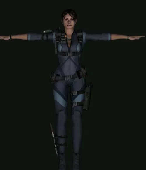 Jill Valentine Resident Evil Character 3d model Jill Valentine Resident Evil Character 3d model