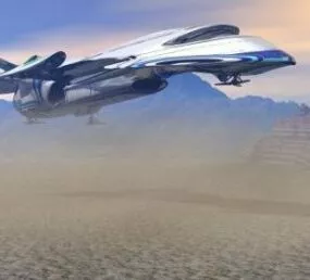 SD85 Cargo Starship Vehicle 3d model